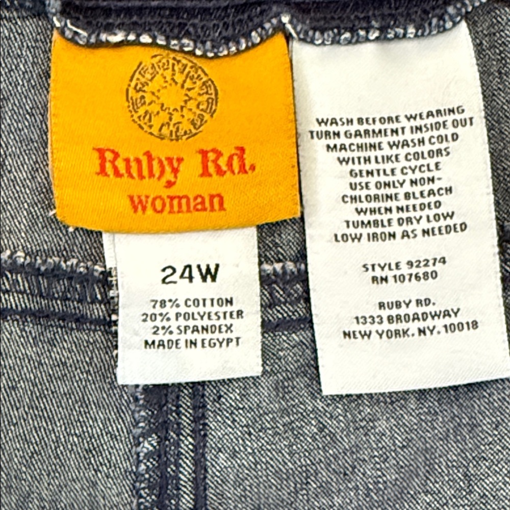 Ruby Rd. Blue Denim Shorts - Picture 8 of 9